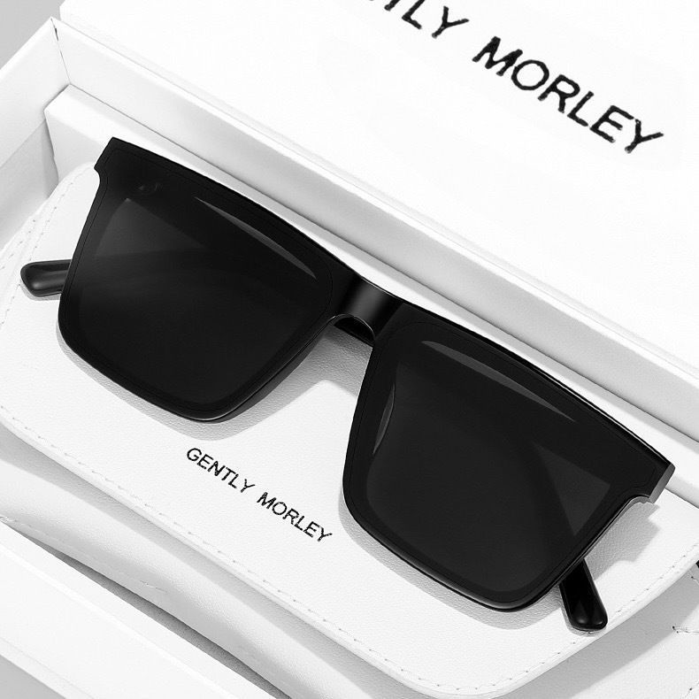 Square Sunglasses for Men 2024 New High-End Sun Protection and Uv Protection Men's Flat Sunglasses for Driving