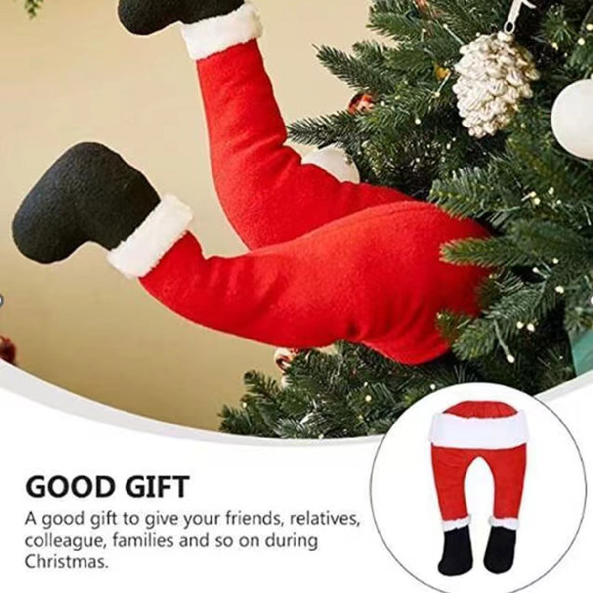Nuevo árbol de Navidad creativo colgante oscilante decoración de Navidad decoración escena de diseño pantalones eléctricos elfos