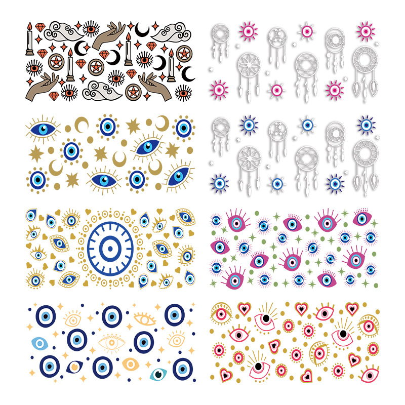 UV转印贴玻璃杯水晶标水晶贴跨境专供16oz琉璃杯专用贴23cmX11cm