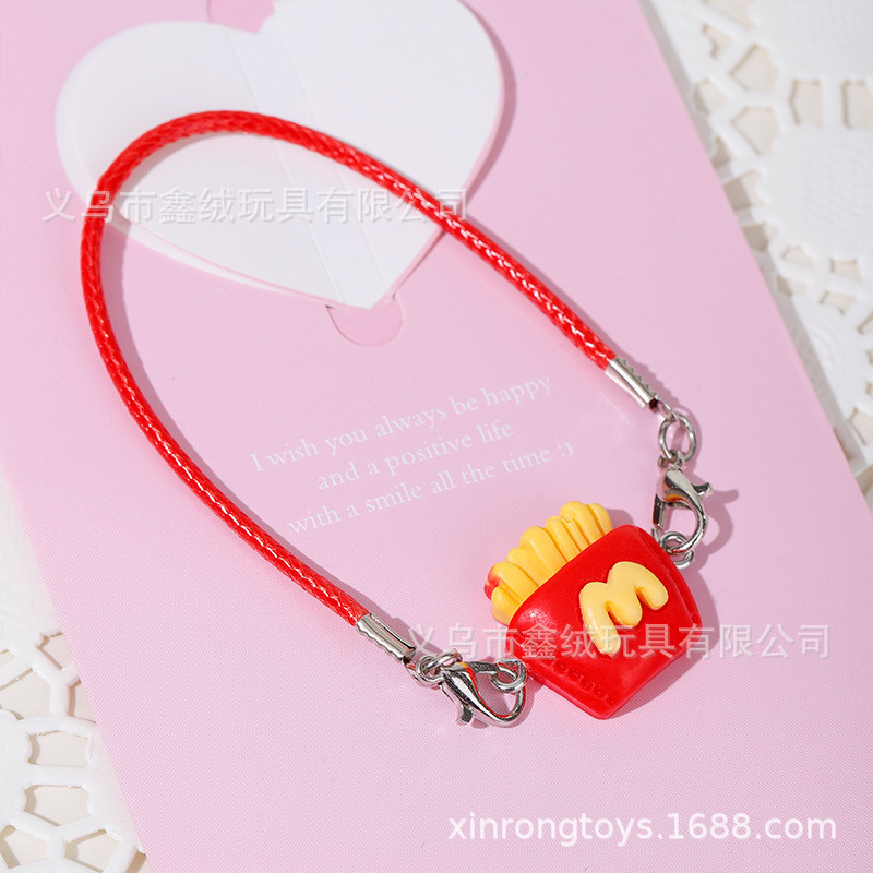 Cute Mini Mcdonald's Pendant Model Cartoon Halter Accessories Doll Pendant Plush Toy Crossbody Small Accessories