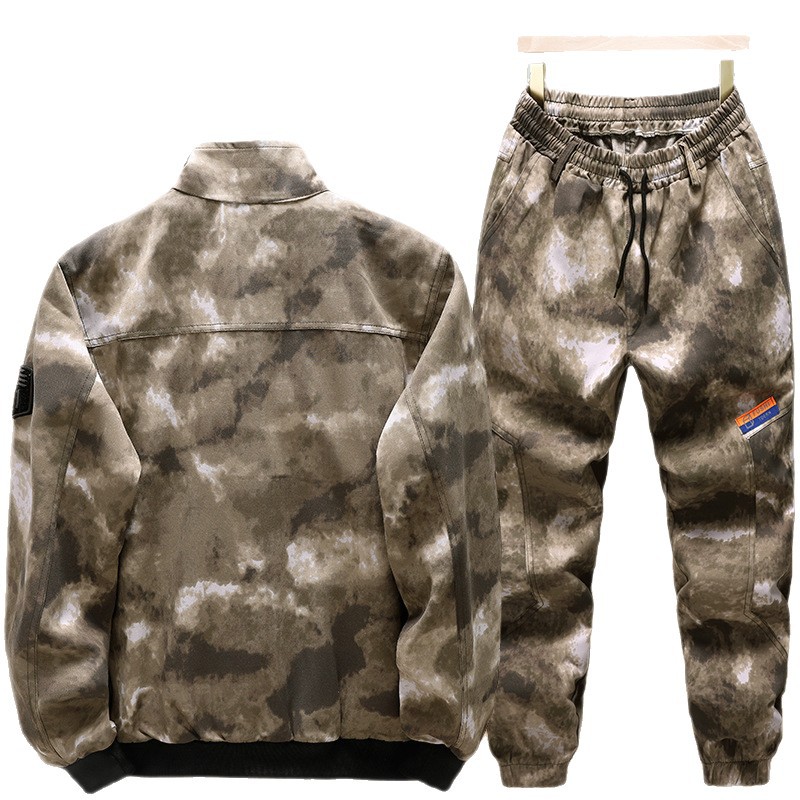 Traje de ropa de camuflaje Ropa de trabajo de primavera y otoño para hombres Ropa de trabajo resistente a las manchas resistente al desgaste Reparación de automóviles Sitio de construcción Ropa de trabajo al aire libre Ruinas image 6