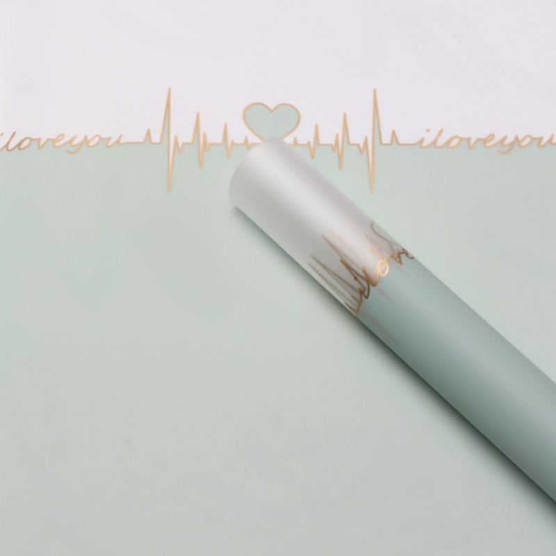 Huaxi Heartbeat Flower Wrapper Factory Wholesale gelatina película niebla papel florista impermeable papel de embalaje de flores