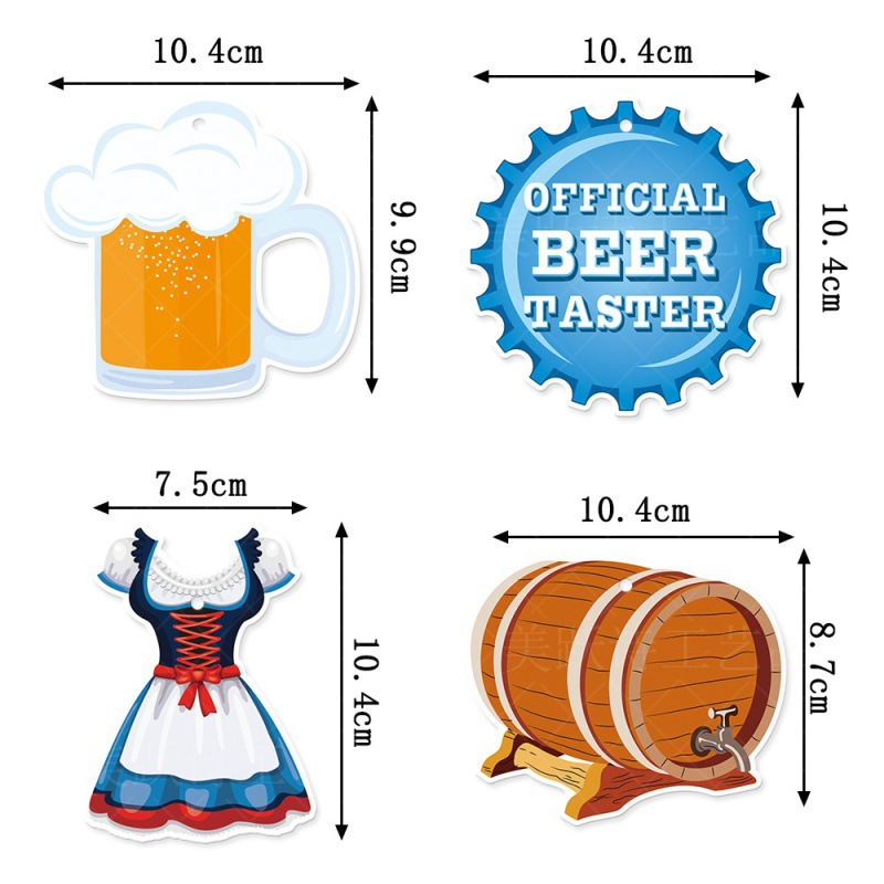Nuevo Oktoberfest decoración colgante colgante colgante Oktoberfest atmósfera colgante decoración colgante