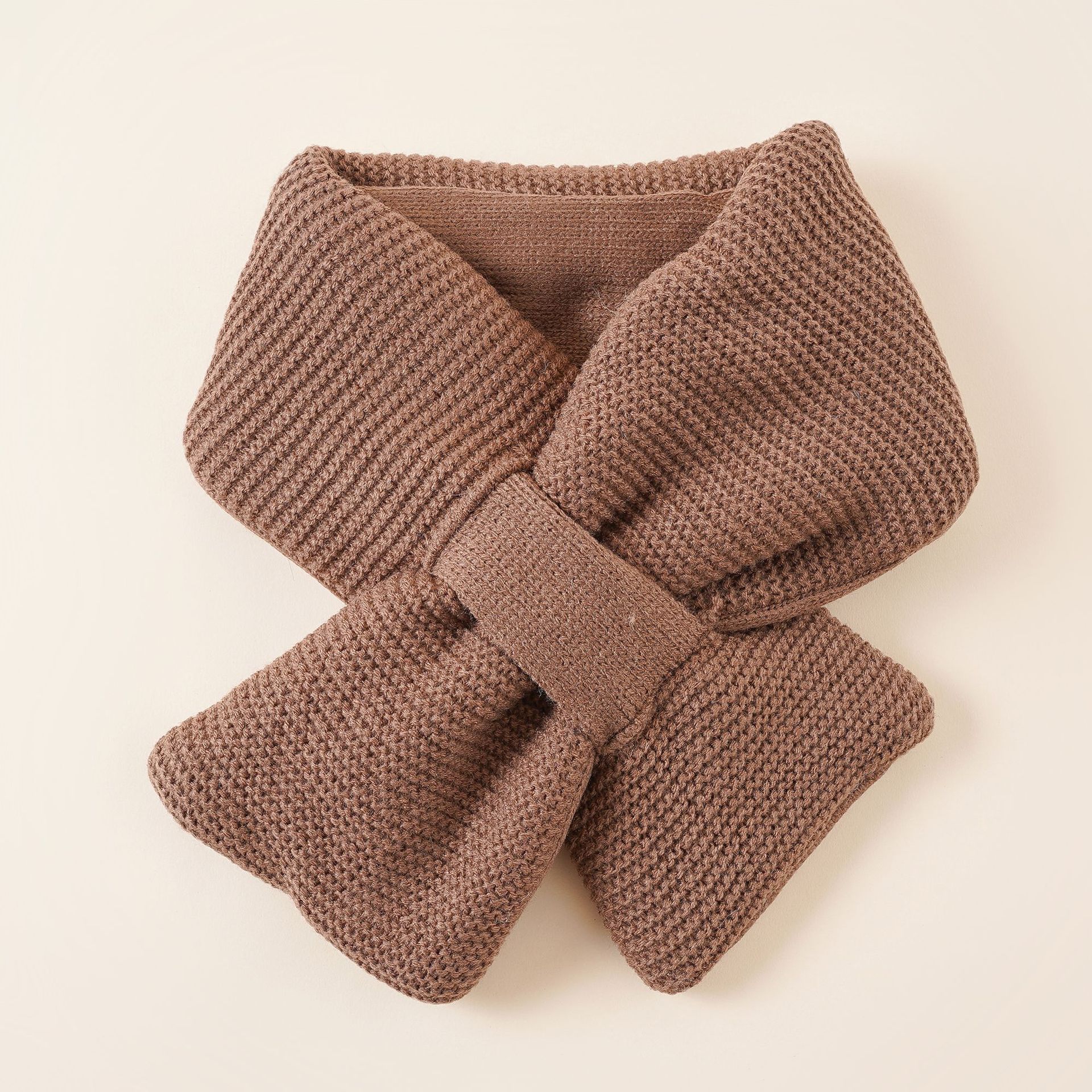 Bufanda de bebé de lana de punto simple collar lindo dulce japonés y coreano para niños y niñas bufanda cálida de otoño e invierno