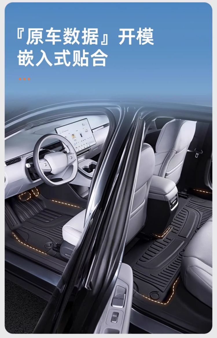 Car floor mats suitable for Xingyuan TPE car mats, five-seater, full coverage, non-slip, wear-resistant TPE floor mats, car accessories