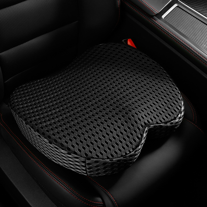 2025新款汽车透气网布坐垫增高垫记忆棉慢回弹屁垫办公室坐椅垫