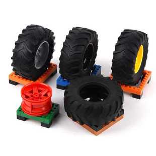 One kilogram 23798 tires compatible with Lego building blocks technology tractor wheel leather 107x44mm factory direct sales