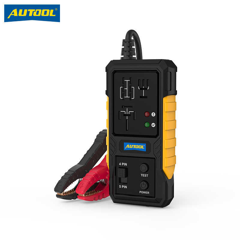 AUTOOL RT120 probador de relé de automóvil de cuatro patas y cinco patas probador de relé de 12V prueba de reparación de automóviles
