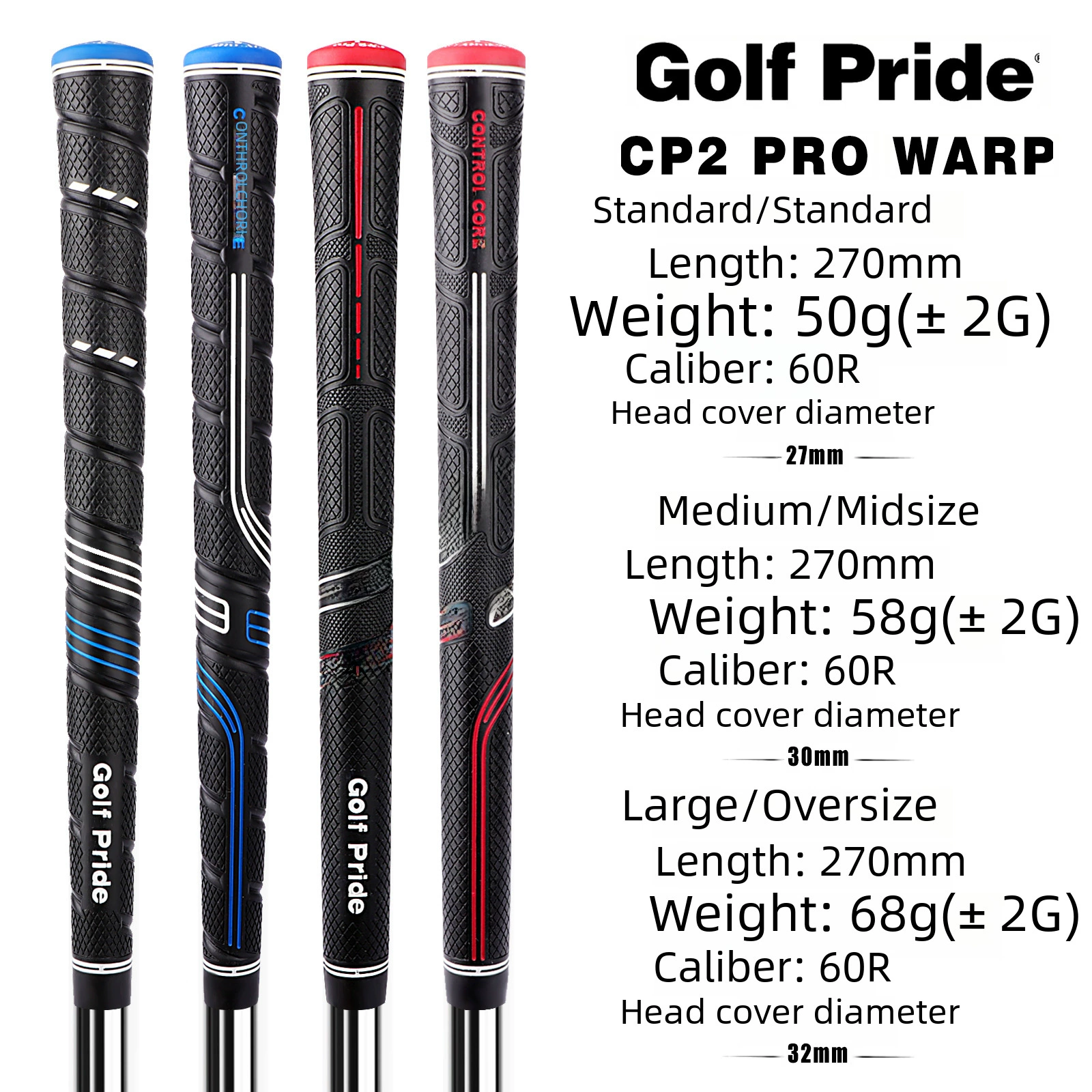 Кросс-бордер горячий-продажа Golf Pride CP2 Pro Warp Golf Golf Handle Source Factory spot