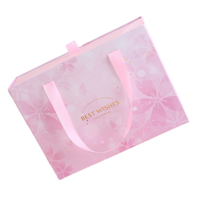 Caja de regalo con diseño degradado, pequeña y fresca, para el Día de San Valentín, caja de embalaje de cartón, venta al por mayor