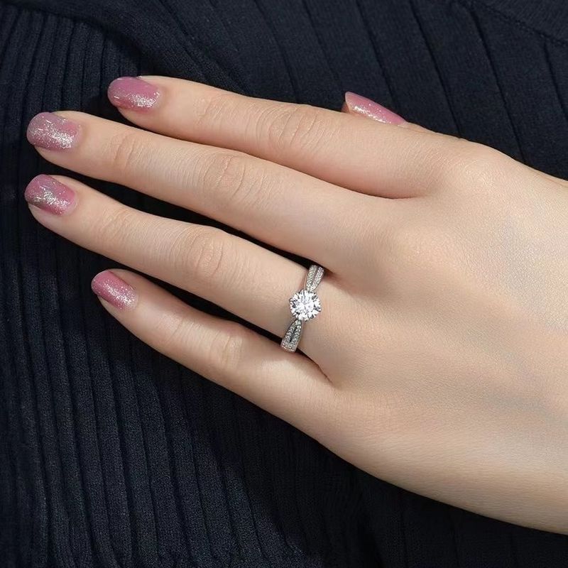 GI 人工合成男性ダイヤモンドノット I ダイヤモンドリング結婚指輪河南プロポーズカップル育成モデルガールフレンド用|undefined