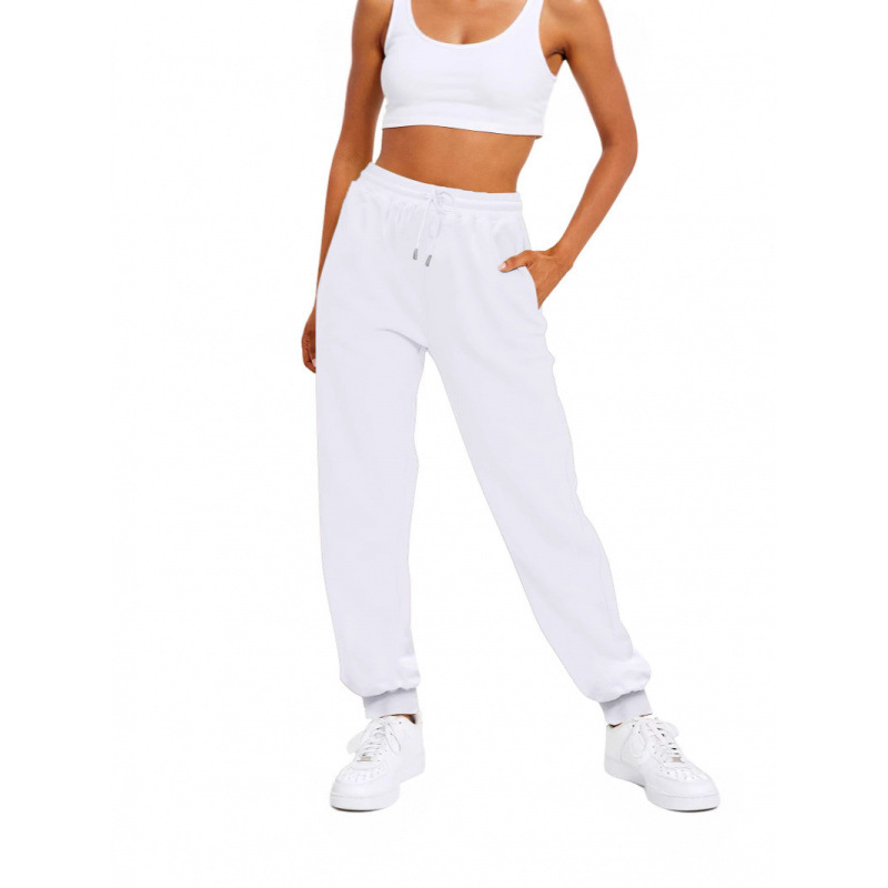 Cross-border Amazon bestseller: Spring and autumn women's fleece-lined loose, comfortable, casual jogging sweatpants, in stock for wholesale Cross-border Amazon bestseller: Spring and autumn women's fleece-lined loose, comfortable, casual jogging sweatpants, in stock for wholesale