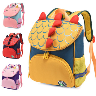 New kindergarten schoolbag Boys and Girls Primary School first grade children backpack dinosaur customized printed LOGO