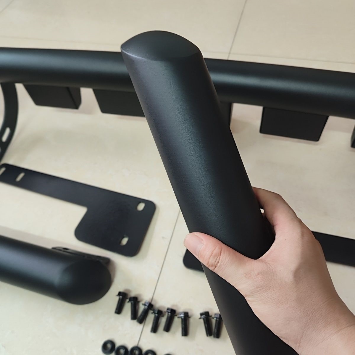 Suitable for 2015-2026 Hilux REVO modified front bumper, three-section front bumper, anti-collision bar