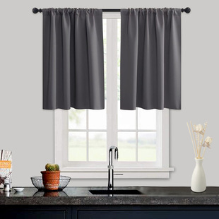 Source manufacturer Shaoxing foreign trade shading curtain rod bag type dark loop wear curtain Amazon cross-border platform generation