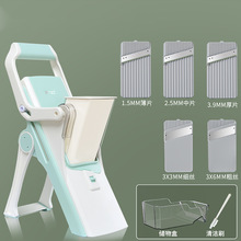 热销家用五合一多功能切菜机器厨房切块切片擦丝器刨多用途柠檬