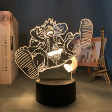 海贼王系列3D小夜灯亚克力LED七彩触摸16色遥控USB电池英文外贸款