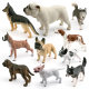 Simulation Boxer Dog Husky Bulldog Bulldog Terrier Shepherd Dog Newberry Dog Model Ornaments