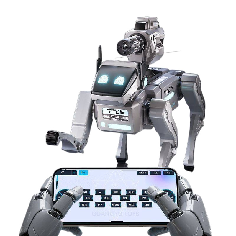 Nuevo robot inteligente perro tecnología programación mecánica perro juguete niño robot control remoto cumpleaños