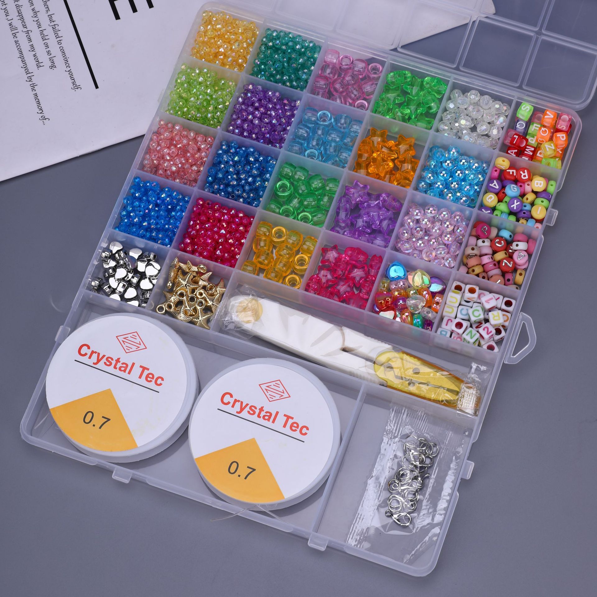 Cuentas de arroz de vidrio DIY cuentas de pintura horneada pequeñas cuentas de color crema hechas a mano gran agujero de color cuentas dispersas accesorios de joyas pulseras