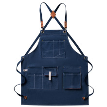 批发亚马逊加厚工具帆布围裙理发园林花艺手作陶艺师工作围裙印字