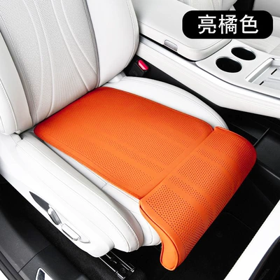 Extended and Installed Main Driver's – Seat cushion, seat cover - single-leg-rest-cushion-bright-orange