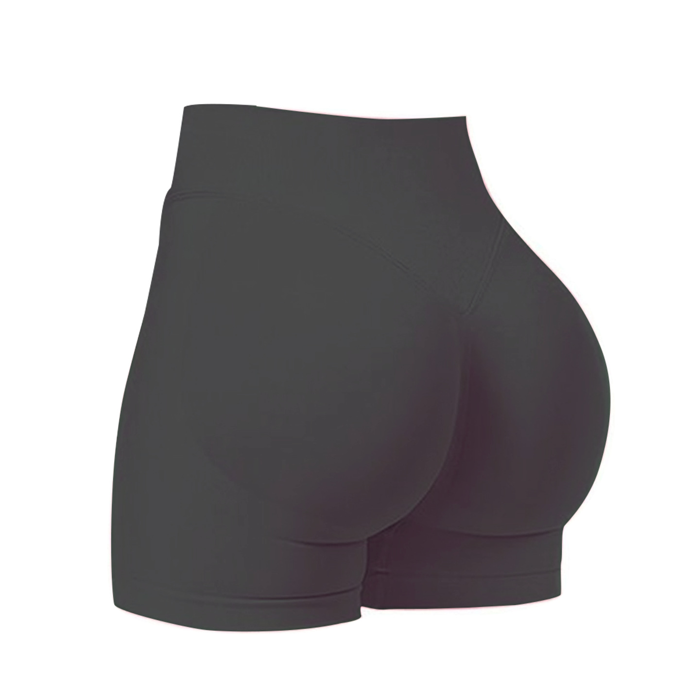 Cross-border sin costura alta cintura alta hips mel mel桃 hips al aire libre tres puntos pantalones cortos para correr y ejercicios de fitness pantalones cortos de yoga