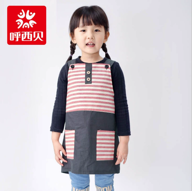 Children's bib sleevless for food, laundry basket, anti-dirty, plus size