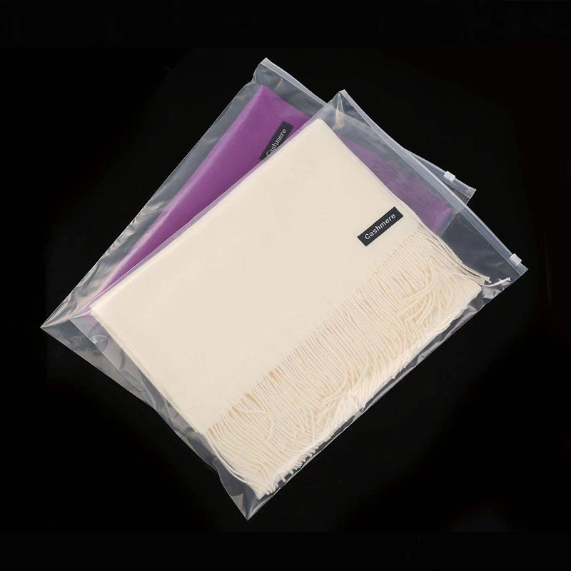 Pe Zipper Bag Transparent Packaging Bag Clothing Ready Stock Underwear Bra Plastic Storage Bag Durable Packaging