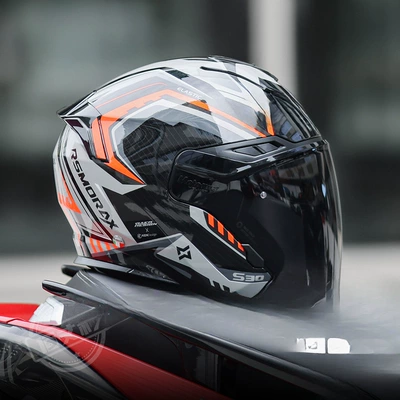 Morex S30 Half Helmet Motorcycle Motosiklet dəbilqələri - s-aochuang-mc-2