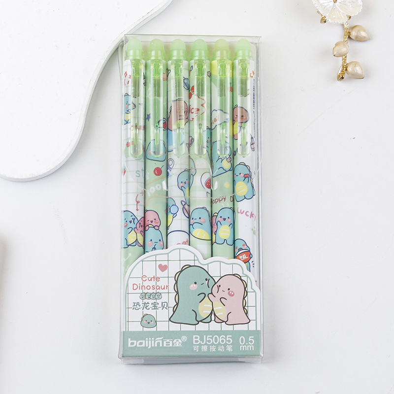 Presione el lápiz limpiable azul cristal 0.5 azul lápiz mágico limpiador pulsador lápiz neutro alto valor de la cara en el viento lápiz azul limpiable