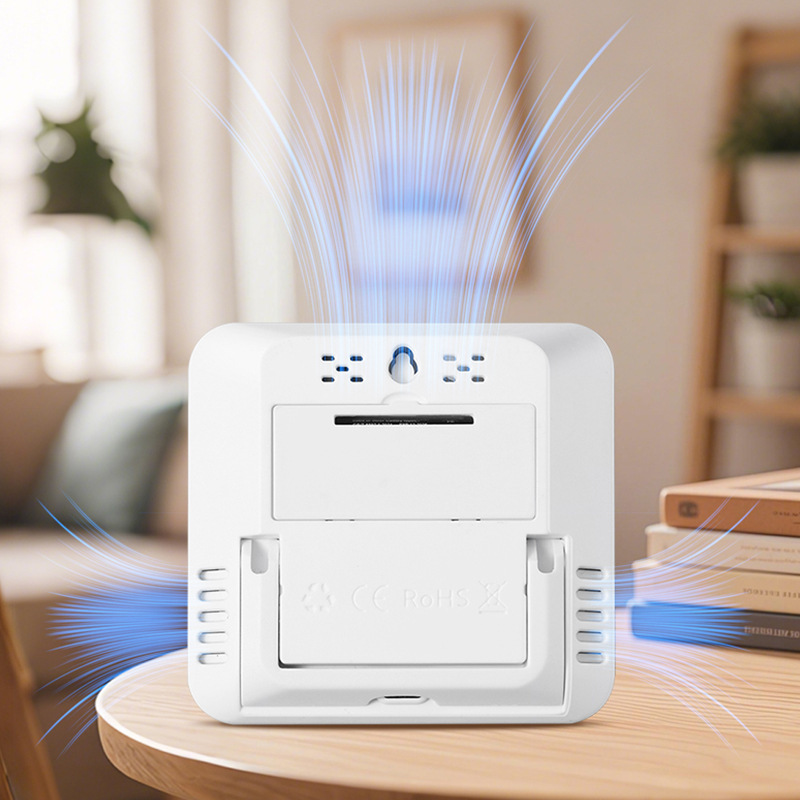 屋内および屋外の高精度電子温湿度計家庭用デジタルディスプレイインテリジェントデスクトップ温湿度計時計スポット卸売|undefined