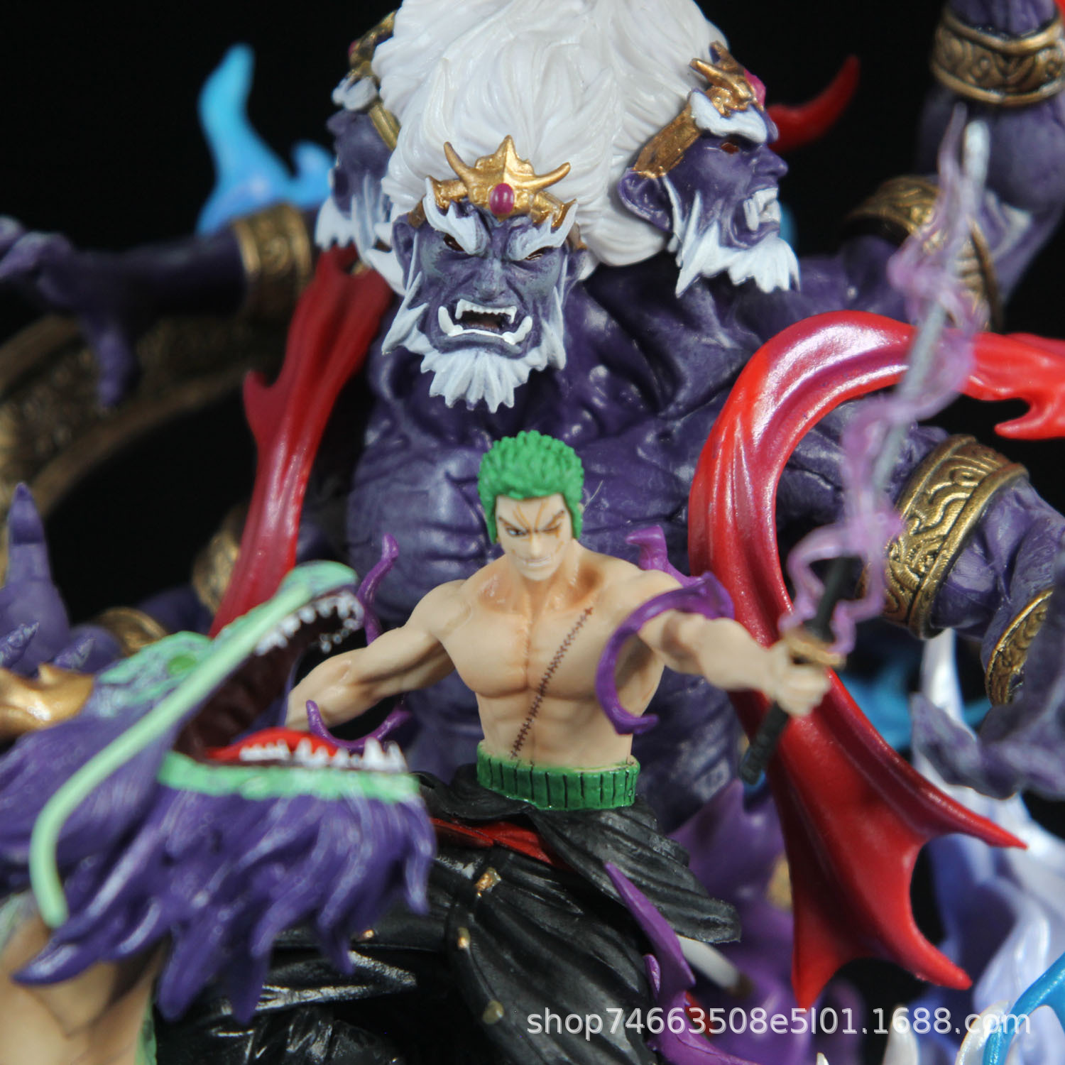 海贼王 LX 索隆手办 地狱之王阎魔罗罗诺亚 模型雕像 摆件批发阿里巴巴