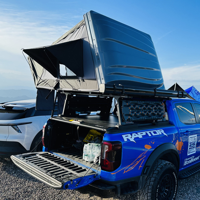 Hard Folding Side-Opening Suv Car Roof Tent with Aluminum Alloy Hard Top, Fully Automatic Quick-Opening Car Roof Tent
