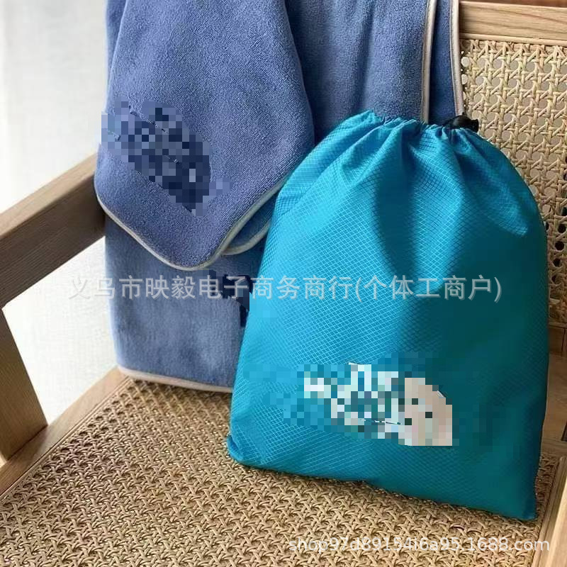 Beijia Outdoor Nano Microfiber Quick-Dry Bath Towel Beach Sports Towel with Storage Drawstring Bag Wholesale for Foreign Trade Beijia Outdoor Nano Microfiber Quick-Dry Bath Towel Beach Sports Towel with Storage Drawstring Bag Wholesale for Foreign Trade