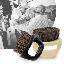 指环碎发扫男士护理胡须刷碎发清理毛刷胡须造型刷子鬃毛刷旦刷