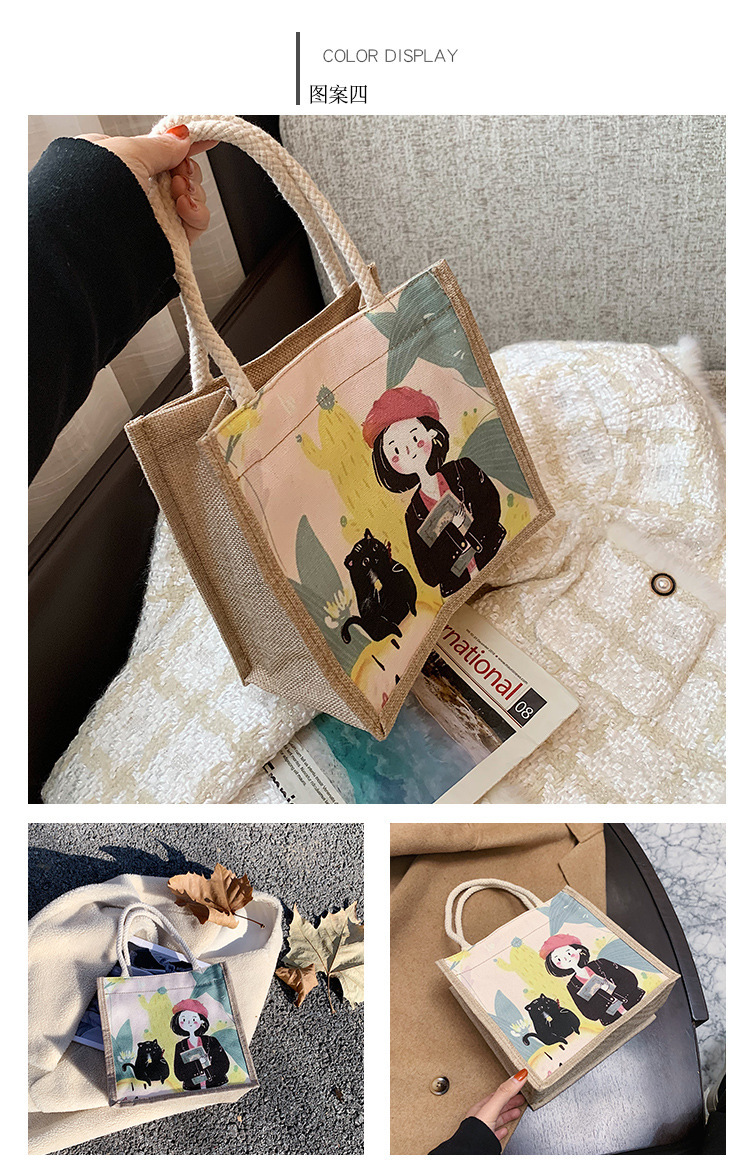 Fabricantes al por mayor de lona de algodón y lino bolsos de mujer 2024 nuevo estilo de moda nacional bolsos de moda simple bolsa especial