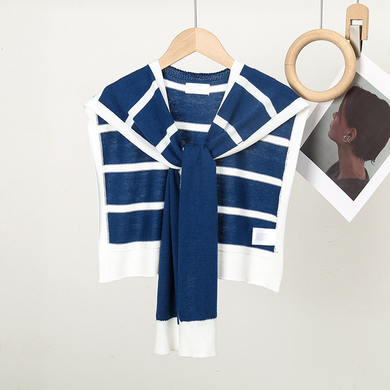 Mujeres Casual Elegante Raya Poliéster Labor De Retazos Chal display picture 1