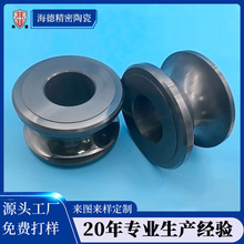 陶瓷辊加工定制 耐高温导热陶瓷过线轮 耐磨氮化硅陶瓷导线轮