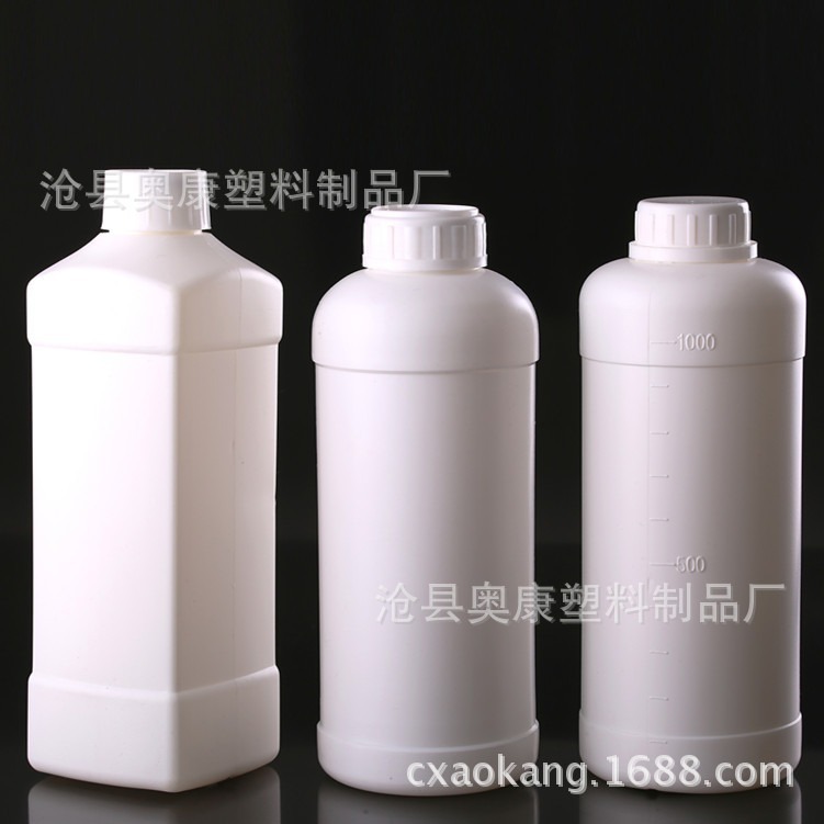 现货 加厚1000ml化工瓶 1L油墨瓶 液体包装瓶 塑料瓶 洗衣液瓶