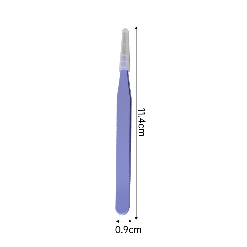 123mm pinzas de pestañas falsas sin pegamento coloridas pinzas de joyería punta herramientas de belleza de pestañas profesionales