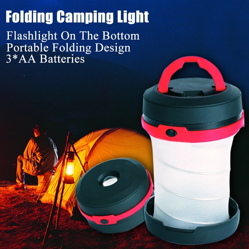 Outdoor waterproof LED camping light tent light retractable camping light dry battery portable emergency light night light