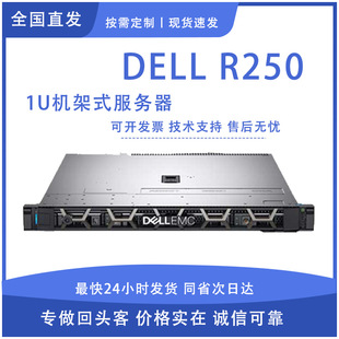 Suitable for Dell R250 1U Rack Server Erp U-Touch Kingdee Oa Software Xeon E-2314 Quad-Core