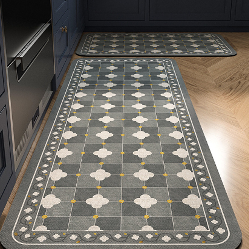 Lodo de diatomaceas ligero lujoso alfombra de puerta simple 23