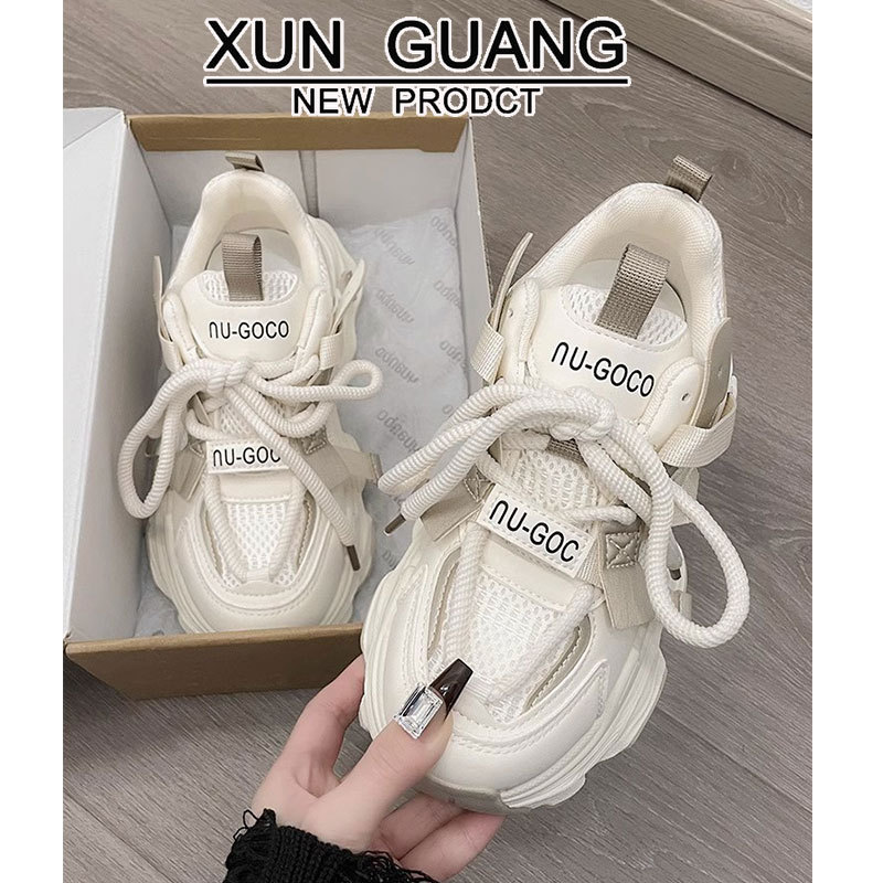 Genuine Leather Torre Shoes Women's 2025 New Thick Sole Height Increasing Feet Small All-match Casual sneaker Student Lightweight Women's Shoes