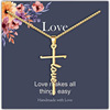 Necklace with letters, chain for key bag  for St. Valentine's Day, suitable for import, 2021 collection