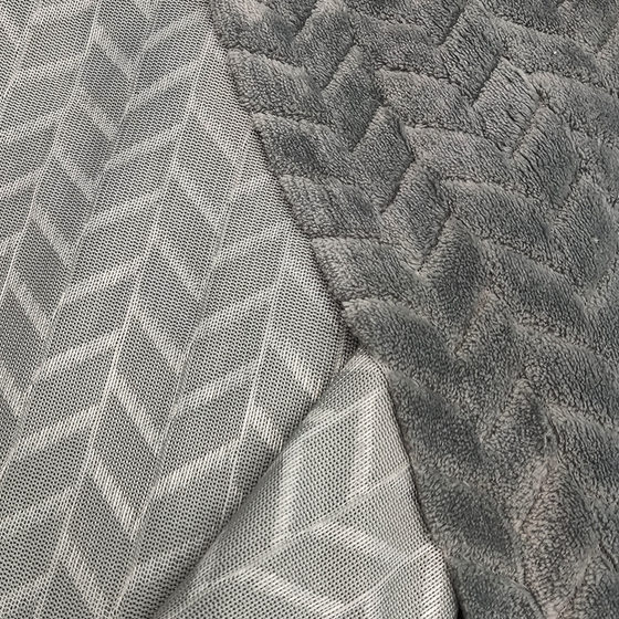 Flannel Jacquard Twist Fleece Coral Fleece Fabric Home Textile Home Wear Fabric