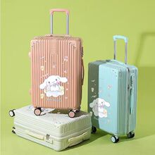 新款复古印花行李箱女学生卡通旅行箱男可爱拉杆箱耐用密码箱批发