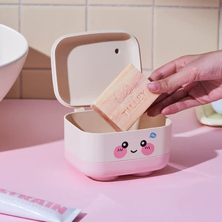皂盒卡通可爱家用可以塑料香皂盒双层可沥水肥皂托卫生间收纳盒