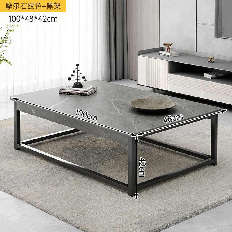 Mesa de té sala de estar pequeña mesa de casa simple alquiler de casa sofá simple mesa de té de balcón de lujo moderno